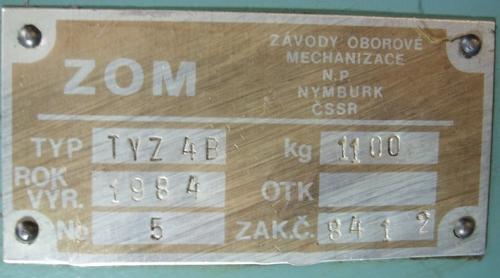 Válcovačka 2232584 - štítek