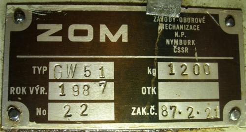 Válcovačka 2241563 - štítek