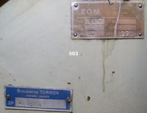 Válcovačka 2242503 - štítek