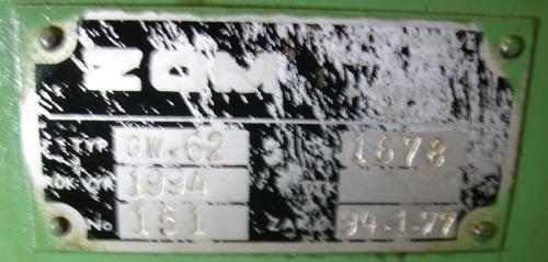 Válcovačka 2242506 - štítek