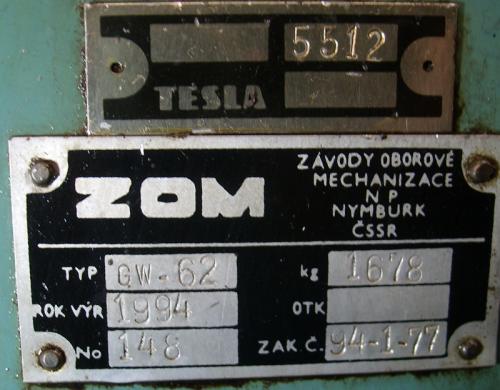 Válcovačka 2242514 -štítek