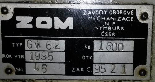 Válcovačka 2242519 - štítek