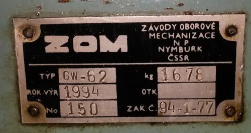 Válcovačka 2242521 - štítek