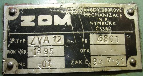 Válcovačka 2247551 - štítek