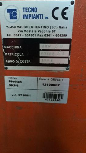 Předtah drátotažná stanice u stroje 174 - štítek